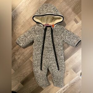 Ben Sherman Fleece Lined Baby Bunting Pramsuit 3/6 months